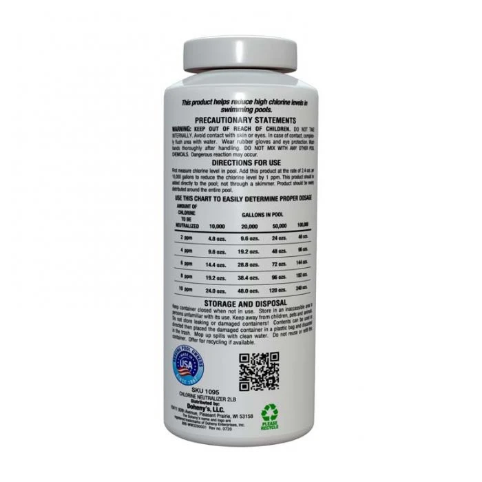 Doheny's Chlorine Neutralizer, 2 Lb 2 Doheny's Chlorine Neutralizer, 2 Lb - Image 2
