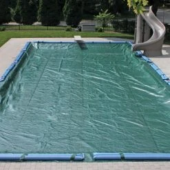 Doheny's Solid Winter Cover For 16x36 Ft Rectanglular Pools, 12 Year Warranty, With 12 Water Bags