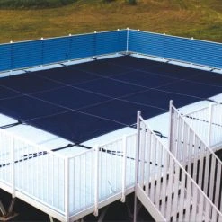 Doheny's 15 Year Mesh On-Ground Safety Cover For 16x32 Ft Rectangular Pool, Blue -Doheny Shop 1348 a sq
