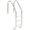 Inter-Fab 3-Tread Stainless Steel Ladder With Cycolac Tread