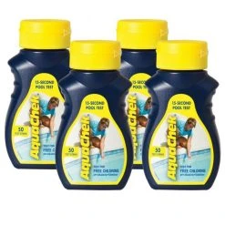 AquaChek Yellow (50) For Free Chlorine, Total Alkalinity, Cyanuric Acid (Stabilizer) & PH, 4 Pack
