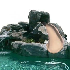 SR Smith BigRide Pool Slide, Right Turn, Taupe