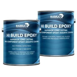 Ramuc Hi-Build Epoxy 2 Gallon Pool Paint, Blue -Doheny Shop 3192 feb2023 1