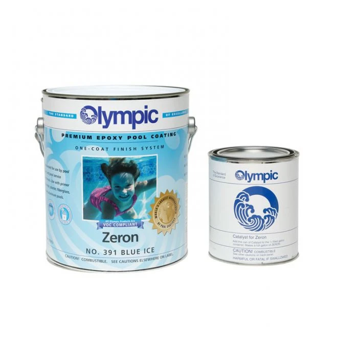 Olympic Zeron Epoxy Pool Coating 1 Gallon, Blue Ice 2 Olympic Zeron Epoxy Pool Coating 1 Gallon, Blue Ice - Image 2