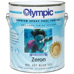 Olympic Zeron Epoxy Pool Coating 1 Gallon, Blue Ice