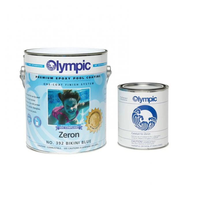 Olympic Zeron Epoxy Pool Coating 1 Gallon, Bikini Blue 2 Olympic Zeron Epoxy Pool Coating 1 Gallon, Bikini Blue - Image 2