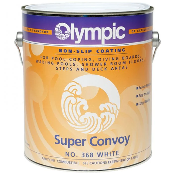 Olympic Super Convoy Non-Slip Coating 1 Gallon, White 1 Olympic Super Convoy Non-Slip Coating 1 Gallon, White