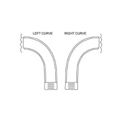 SR Smith Turbo Twister Pool Slide, Left Turn, Gray Granite -Doheny Shop 4637 h sq 1