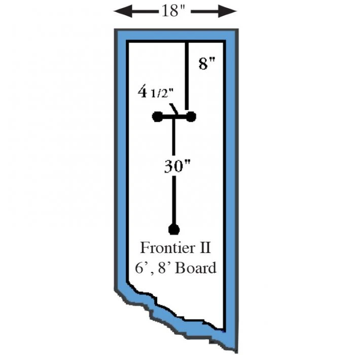 SR Smith Frontier II Replacement Diving Board, 8 Ft, Blue 4 SR Smith Frontier II Replacement Diving Board, 8 Ft, Blue - Image 4