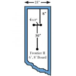 SR Smith Frontier II Replacement Diving Board, 6 Ft, Blue -Doheny Shop 4641 d sq 2