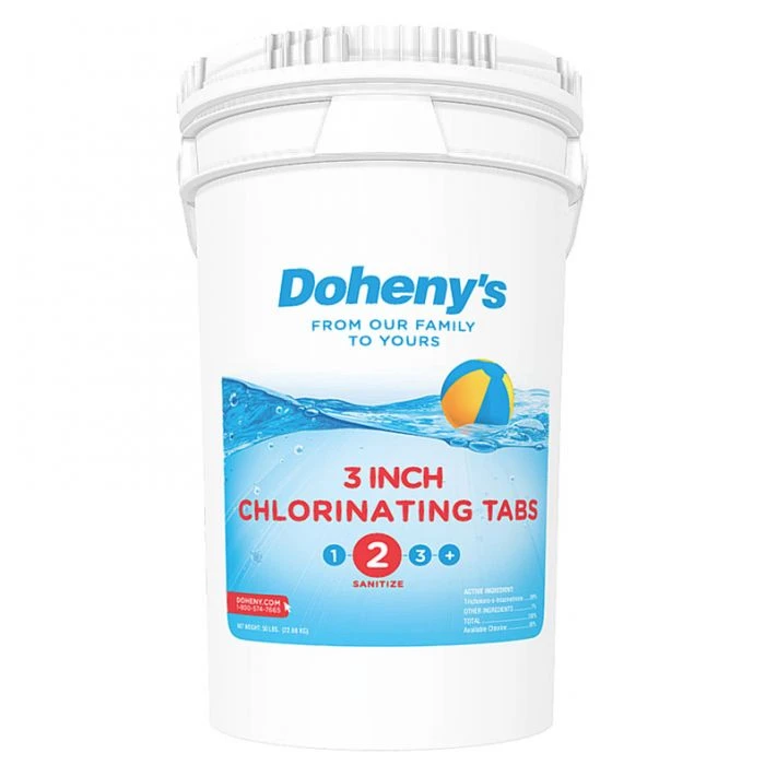 Doheny's 3 In Chlorine Tabs, 50 Lb 1 Doheny's 3 In Chlorine Tabs, 50 Lb