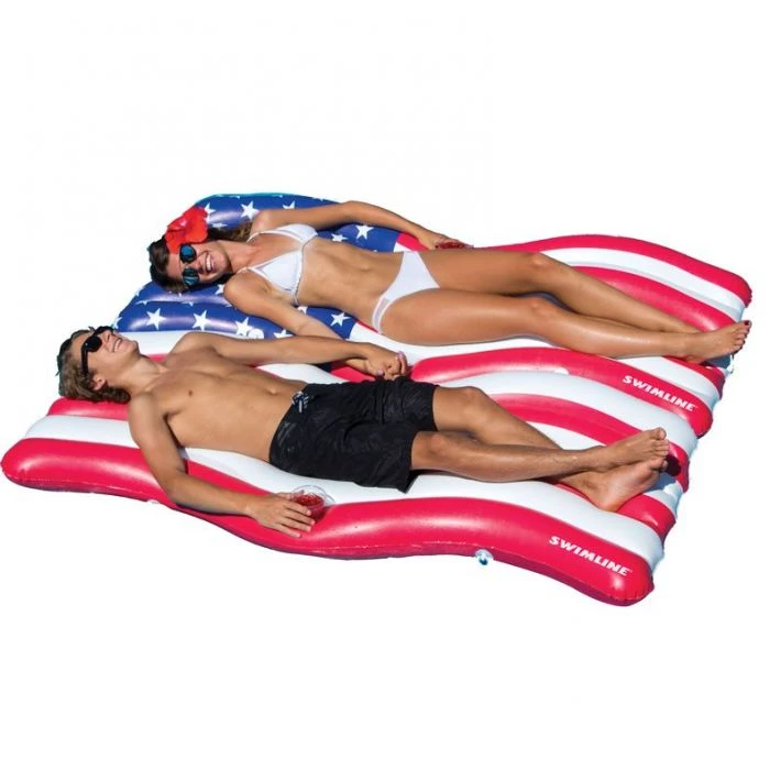 Swimline American Flag Connector Mat Set 1 Swimline American Flag Connector Mat Set