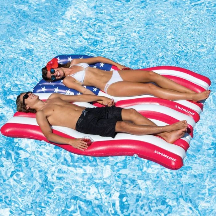 Swimline American Flag Connector Mat Set 2 Swimline American Flag Connector Mat Set - Image 2