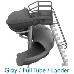 SR Smith Vortex Pool Slide, Full Tube With Ladder, Blue -Doheny Shop 5033gray a sq 2