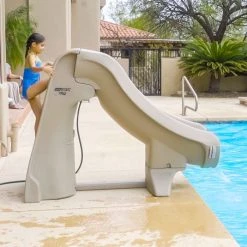 SR Smith SlideAway Removable Pool Slide, Taupe 6 SR Smith SlideAway Removable Pool Slide, Taupe -Doheny Shop 62600taup c sq