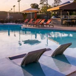 SR Smith Destination In-Pool Sun-Deck Lounger, Gray, Single -Doheny Shop 62700 e sq 1