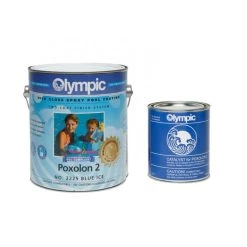 Olympic Poxolon 2 Epoxy Pool Coating 1 Gallon, Blue Ice -Doheny Shop 6708 c sq 2019