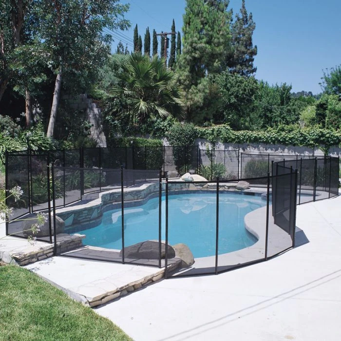 Doheny's Black Removable Pool Protection Fencing, 5x10 Ft Fence Section 1 Doheny's Black Removable Pool Protection Fencing, 5x10 Ft Fence Section