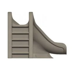 Global Pool Products Splash Pool Slide, Right Turn, Grey -Doheny Shop 90170 d sq