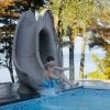 Global Pool Products Tidal Wave Pool Slide, Left Turn, Sandstone