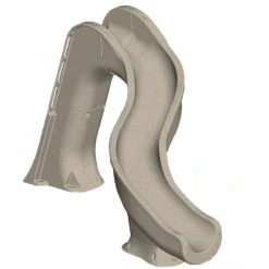 Global Pool Products Rip Tide Pool Slide, Left Turn, Sandstone -Doheny Shop 90172 b sq 3