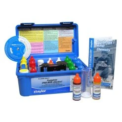 Taylor 2000 Service Complete Salt Water Test Kit, Alkalinity/Chlorine (high Range), FAS-DPD/CYA/Hardness/NaCl/pH
