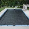 Doheny's Mesh Winter Cover For 20x40 Ft Rectangular Pools, 5 Year Warranty, With 14 Water Bags